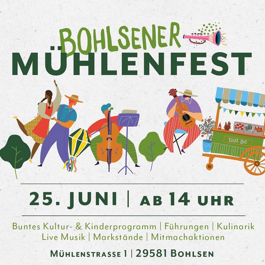 Bohlsener Mühlenfest am 25. Juni 2022 