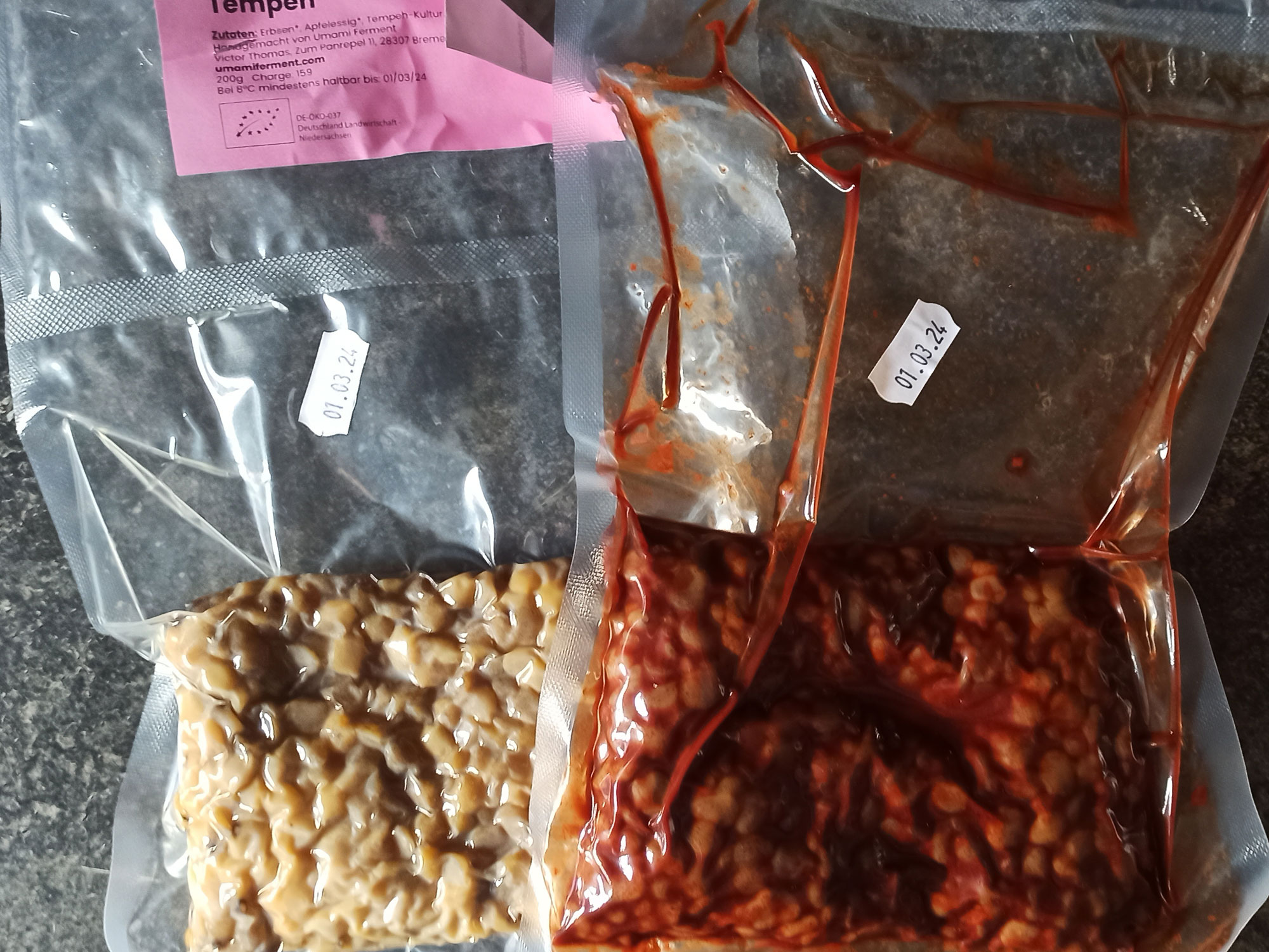 Erbsen Tempeh